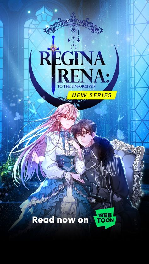 Rena Rubel is a woman who has faced her share of hardships, as she was offered as a sacrifice by her own father. She manages to survive and one day encounters a man named Lin, who discovers she is a powerful warrior who can hold her own. Rena gifts him with the elusive altar stone, and he promises to pay her back. They agree to meet again, and she continues to travel with her maid Yuni, seeking her father for his sins of the past. Can he be forgiven? #ReginaRenaToTheUnforgiven #WEBTOON Webtoon Recommendations, Webtoon App, Poster Anime, Romantic Anime Couples, Meet Again, Manga Collection, Pop Dance, Random Pictures, Digital Comic