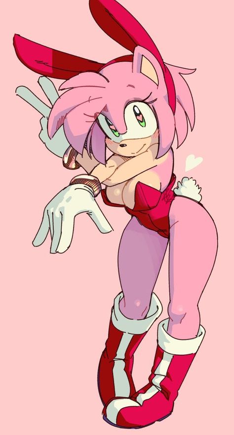 Amy Rose Hedgehog, Amy The Hedgehog, Sonic And Amy, Sonic Fan Characters, Hedgehog Art, Sonic Fan Art, Amy Rose, Sonic Art, Anime Girlxgirl