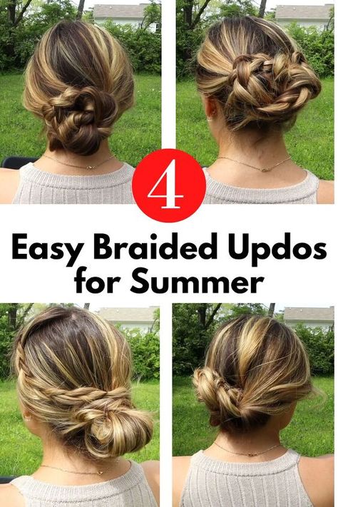 Casual Updo Tutorial, Braided Updo Casual, Rope Braid Tutorials, Braided Updo Hairstyles, Braid Updo Tutorial, Easy Braided Updo, Braids Step By Step, Casual Updo, Diy Updo