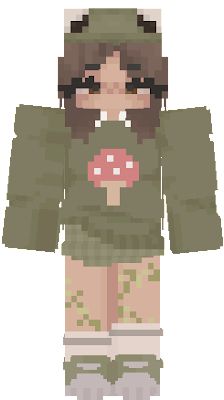 Minecraft Skins Green, Minecraft Skins Kawaii, Minecraft Skins Female, Minecraft Outfits, Minecraft Skins Aesthetic, Cottagecore Minecraft, Rumah Minecraft Sederhana, Hand Tricks, Mc Skins