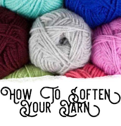 How To Soften Red Heart Yarn, How To Make Yarn Soft, How To Soften Acrylic Yarn Projects, How To Make Cheap Yarn Soft, How To Soften Yarn, Circle Knitting, Singing Angels, Sugar And Cream Yarn, Cheap Yarn