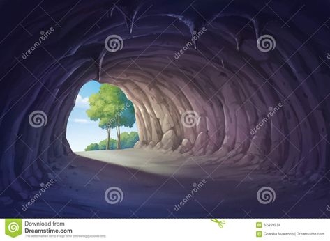 Cave stock illustration. Illustration of earth, cave - 62459934 Cave Sketch, Cave Illustration, The Cave, Children Book, Wallpaper Images, Phone Wallpaper Images, Drawing Ideas, Digital Painting, Stock Illustration