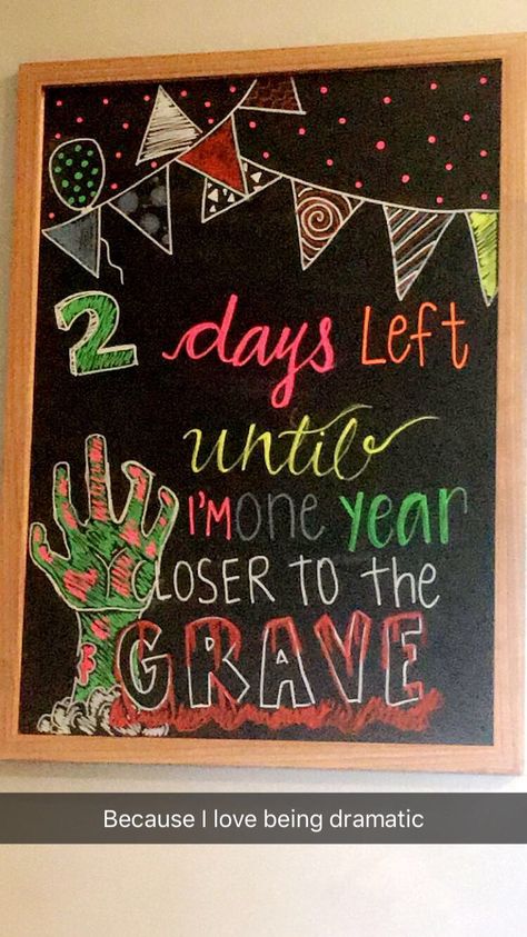 Birthday Countdown Chalkboard Art, Birthday Countdown Ideas, White Board Art, White Board Ideas, Countdown Ideas, Whiteboard Ideas, Whiteboard Art, Birthday Countdown, Halloween Board