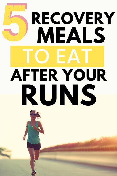 Nutrition for runners can be a complicated topic, but make it easier by reading up on these nutrition tips about recovery meals!  Find practical post run meal and snack ideas. #running Post Run Recovery Food, Meal Plan For Runners Nutrition, Runner Breakfast Ideas, Healthy Meals For Runners, Post Run Meal, Post Run Snacks, Post Run Food, Food For Running, Meals For Runners