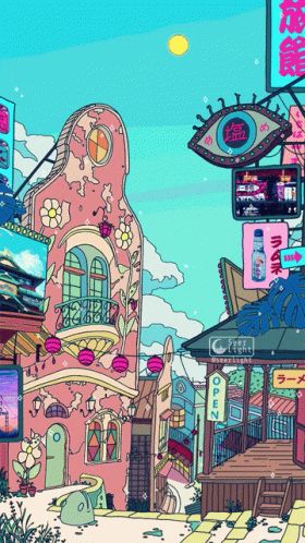 Crazy Town Ghost GIF - CrazyTown Ghost Aesthetic - Discover & Share GIFs Aesthetic Wallpaper Hd, Vaporwave Wallpaper, Wallpaper Estetika, Wallpaper Sky, Arte 8 Bits, Japon Illustration, Studio Ghibli Art, Ghibli Art, Cowboy Bebop