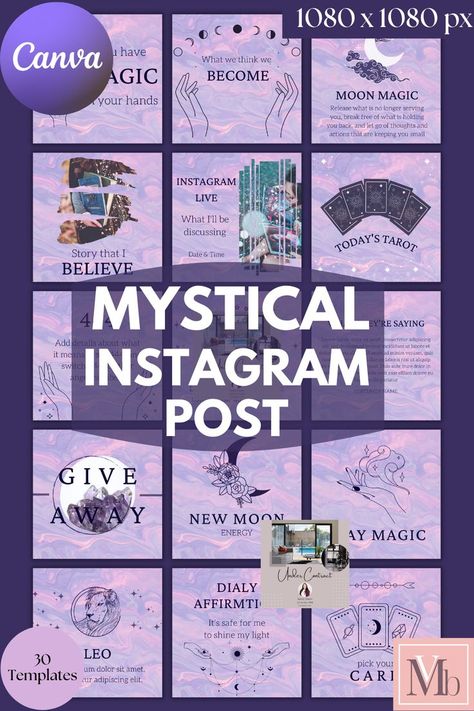 Mystical Instagram Template, Spiritual Instagram, Witchy Instagram, Reiki Instagram, Astrology Instagram Templates, Celestial Instagram Mystical Instagram Feed, Reiki Instagram Feed, Astrology Instagram Feed, Witchy Instagram Feed, Gradient Instagram Feed, Tarot Instagram Feed, Spiritual Instagram Feed, Witchy Instagram, Insta Templates