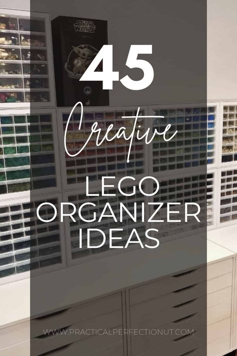 creative ways to organize legos Lego Organization Storage Solutions, Lego Organization Ideas, Organize Legos, Toy Organization Living Room, Lego Area, Lego Organizer, Lego Sorting, Lego Storage Ideas, Lego Storage Solutions