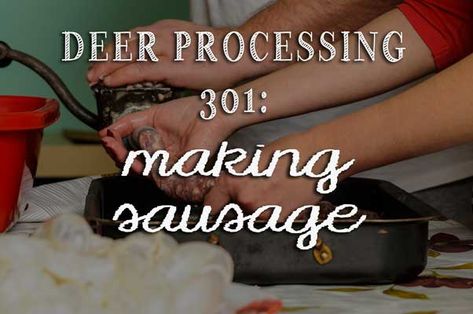 Make Breakfast Sausage, Recipes Italian Sausage, Deer Butchering, Deer Sausage, Preserving Meat, Venison Sausage Recipes, Deer Processing, Venison Sausage, Making Sausage