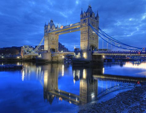 London Bridge (Tower Bridge) : Reflection on the River Thames by Anirudh Koul, via Flickr Famous Bridges, Tower Bridge London, Voyage Europe, Over The River, The Windy City, London Bridge, Visit London, Stonehenge, The Tower