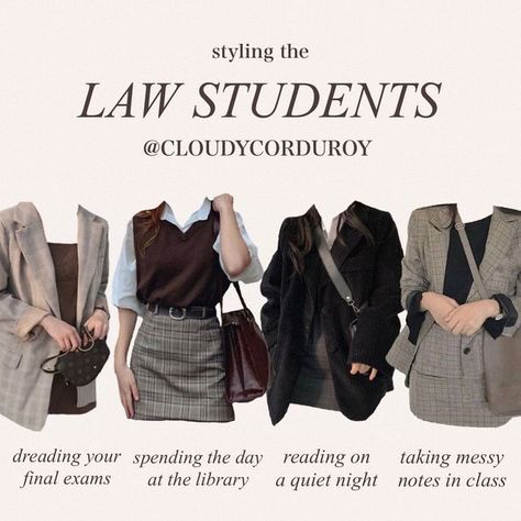 Law Major Outfits, A Level Outfit Ideas, Lawyer Clothes Aesthetic, Lawyer Inspired Outfits, Law Student Fits, A Level Outfits, Law Aesthetic Outfit, Marketing Student Outfit, Outfit For Criminology Student