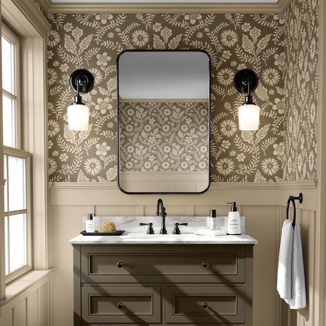 Tin ceiling bathroom