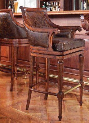 Antique Home Bar Furniture - Ideas on Foter Elegant Bar Stools, Save Or Splurge, Pub Interior, Pub Design, Design Café, Home Pub, Antique Bar, Cart Decor, Serving Cart