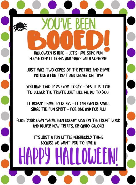 "You've Been Booed!" A Free Printable for Halloween - Youve Been Booed Free Printable, Been Booed Ideas, You've Been Booed Ideas, You've Been Booed Free Printable, You Have Been Booed, You've Been Booed Printable, Youve Been Bood, Booed Printable, Been Booed