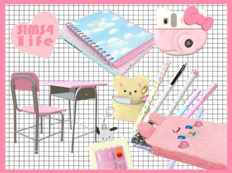 Sims Cute Furniture Cc, Teacher Sims 4 Cc, Sims 4 Back To School Cc, Highschool Mod Sims 4, The Sims 4 High School Cc, Sims 4 Anime Figures, Cc Free Sims 4, Sims High School Cc, Sims 4 School Furniture