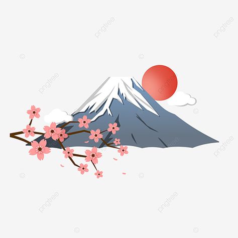 japan fuji mountain landscape illustration Mt Fuji Embroidery, Japan Mountains Drawing, Fuji Mountain Tattoo, Mount Fuji Drawing, Fuji Mountain Illustration, Japanese Mountain Tattoo, Mt Fuji Tattoo, Japanese Mountain Art, Japan Fuji Mountain