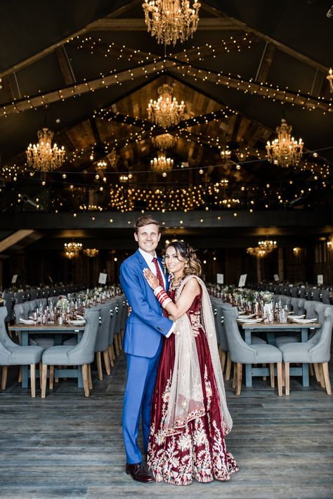 Married // Anglo Indian Fusion Wedding // Yorkshire // Photography by Kazooieloki. Desi American Wedding, Indian Farm Wedding, Traditional Lengha, Yorkshire Photography, Indian American Weddings, Luxury Indian Wedding, Interfaith Wedding, Colour Wedding, Modern Indian Wedding