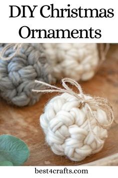 Create the perfect look for your tree with these top 10 DIY Christmas Ornaments Christmas Ornament Macrame Diy, Diy Tassel Christmas Ornaments, Yarn Christmas Decorations Diy, Quick Knit Christmas Ornaments, Diy Christmas Ornaments Yarn, Diy Yarn Ball Ornaments, Boho Diy Christmas Ornaments, Macrame Ornaments Christmas Diy, Chunky Yarn Ornaments Diy