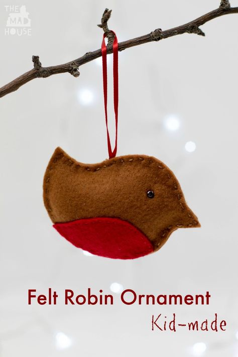 Felt Robin Christmas Ornament Felt Robin Decoration, Felt Robin, Art Unit, Cute Ornaments, Robin Christmas, Christmas Robin, Seasonal Activities, Diy Ornaments, Christmas Card Crafts