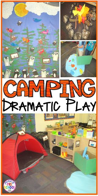 Camping Dramatic Play: How to set it up in your preschool, pre-k, tk, and kindergarten classroom Camping Dramatic Play, Camping Preschool, Camping Theme Preschool, Dramatic Play Themes, Camping Classroom, Purposeful Play, Camping Theme Classroom, Dramatic Play Preschool, Dramatic Play Area