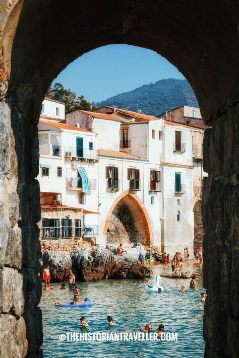 Summer In Sicily, Cefalu Sicily, Italian Summer Aesthetic, Amsterdam Travel Guide, The Historian, Italy Trip Planning, Sicily Travel, Taormina Sicily, Timeless Architecture