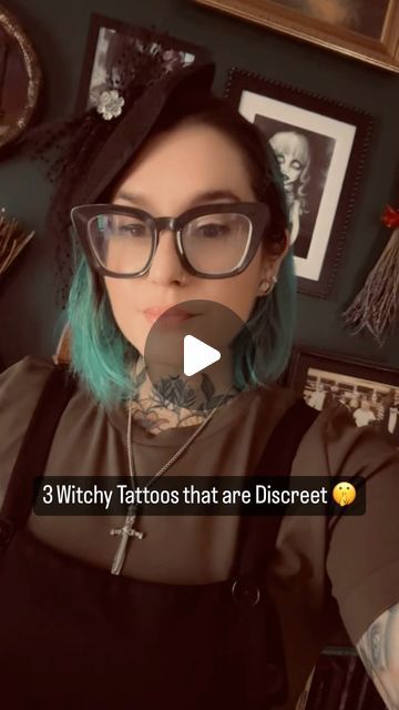 Witch Sleeve Tattoo For Women, Witches Mark Tattoo, Witch Symbols Protection, Witch Themed Tattoos, Green Witch Tattoo Ideas, Small Gothic Tattoos For Women, Witch Symbols Tattoo, Tiny Witch Tattoo, Coven Tattoos