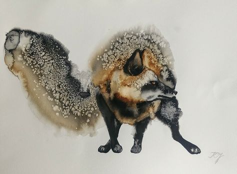 Fox Watercolor, Watercolor Paintings Of Animals, Fox Photography, Fox Painting, Watercolour Inspiration, Wildlife Paintings, Illustration Watercolor, Watercolor Art Lessons, Fox Art