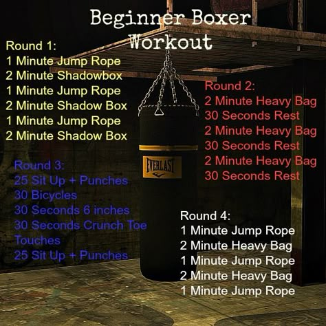 Beginner Boxer Workout Boxing Workout With Bag, Punching Bag Workout, Boxer Workout, Boxing Workout Routine, Boxing Workout Beginner, Workout Boxing, Heavy Bag Workout, Home Boxing Workout, Workout Morning