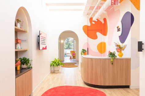 New Los Angeles clinic rethinks women’s healthcare design Lactation Room, Staff Lounge, Cabinet Medical, Warm Palette, Cubby Storage, Bamboo Furniture, Design A Space, Healthcare Design, Clinic Design