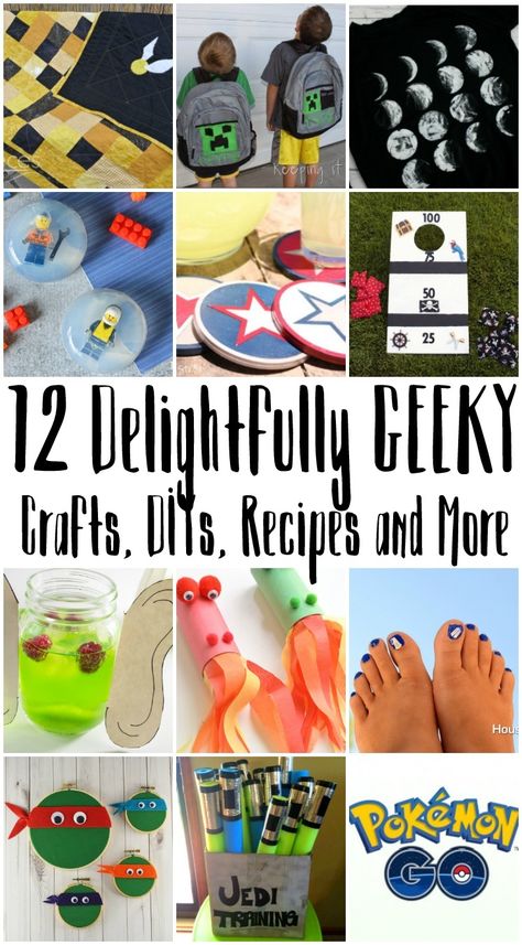 Great Geeky crafts, DIYs, recipes and more. From Harry Potter to Pokemon Go and Doctor Who there's something for all nerds. Geeky Christmas Decorations, Happy Harry Potter, Harry Potter Diy Crafts, Backpacking Food Ideas, Diy Harry Potter Crafts, Geeky Christmas, Harry Potter Symbols, Diy Geek, Harry Potter Ornaments