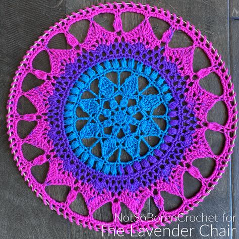 Dream Catcher Crochet Pattern Free, Dreamcatcher Crochet Pattern Free, Crochet Dreamcatcher Pattern Free, Crochet Wall Hanging Patterns, Free Mandala Crochet Patterns, Crochet Dreamcatcher Pattern, Lavender Chair, The Lavender Chair, Lion Brand Mandala Yarn