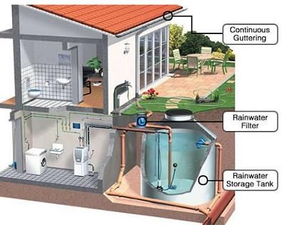 Modern Eco Friendly Home, Rainwater Harvesting System, Casa Container, Water Collection, Rainwater Harvesting, Rain Water Collection, Earthship, Eco House, Water Storage