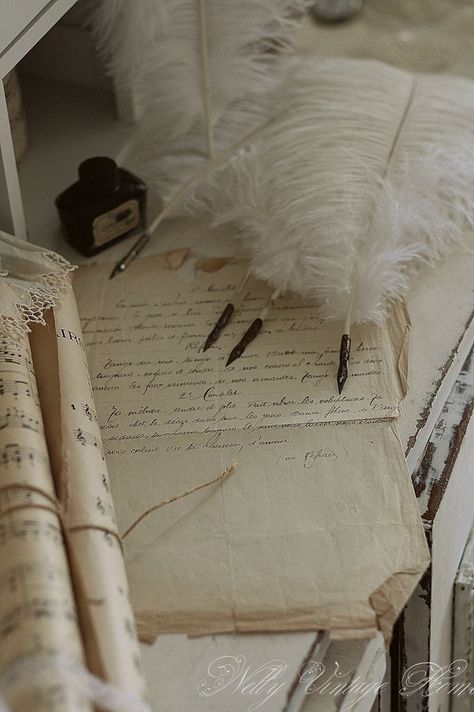 Feather Quill Pen, Feather Quill, Quill Pen, Old Letters, Love French, Handwritten Letters, Ink Pen, Writing Tools, Old Books