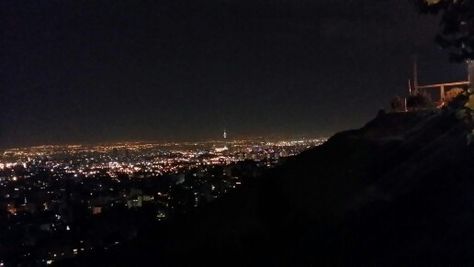 City Lights Mountain View, City Lights From Mountain, Night City View From Mountain, Night Mountain View, Milad Tower, Night Cities, Rainy Streets, Prom Aesthetic, City View Night