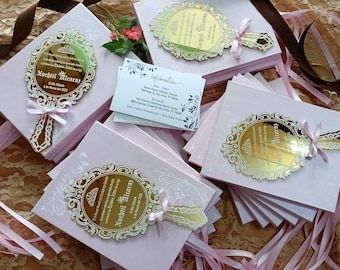 Gold Acrylic Invitation, Invitation Boxes, Acrylic Invites, Invitation Quinceanera, Gold Mirror Acrylic, Box Invitations, Acrylic Invitation, Pink Luxury, Luxury Invitation