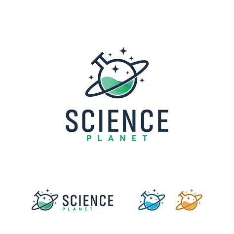 Planet Logo Design, Laboratory Logo, Design For Science, Steam Logo, Ideas Para Logos, Collaboration Logo, Science Logo, Museum Logo, Planet Logo