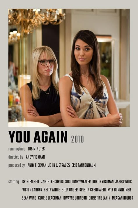 You Again Movie Poster You Again Movie Poster, You Again Movie, You Movie, Minimalistic Polaroid Poster, You Again, Romcom Movies, Odette Annable, Light Science, Movies To Watch Teenagers