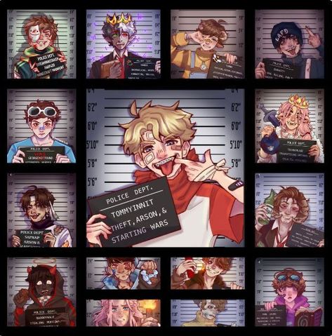 Dsmp Mugshots Fanart, Dsmp Mugshots, Mugshot Fanart, Dsmp Fanart All Members, Mugshot Drawing, Scrolling On Pinterest, Minecraft Rp, Mc Video, Mc Wallpaper