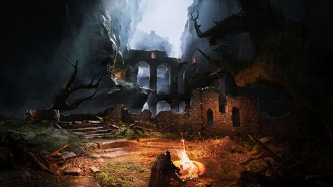 Dark Souls' Firelink Shrine Recreated With Unreal Engine 5 Firelink Shrine, Bonfire Lit, Dark Souls Game, Dark Souls Wallpaper, Soul Game, Demon Souls, Dark Souls 3, 3d Software, Unreal Engine