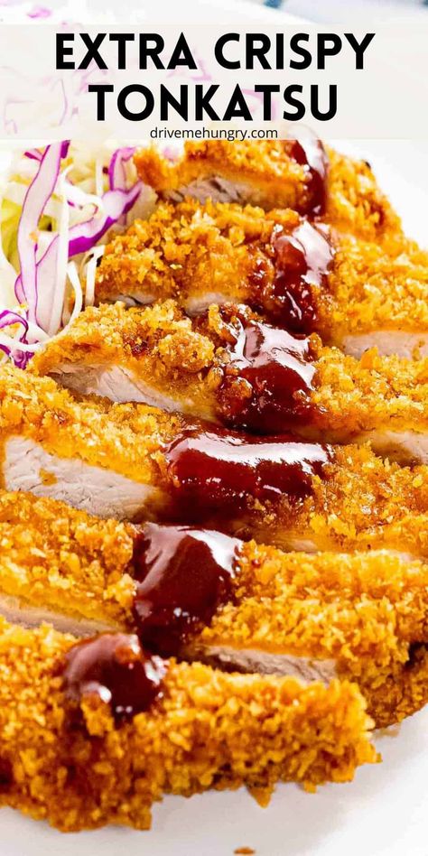 Pork Tonkatsu Recipe, Pork Katsu, Katsu Recipes, Tonkatsu Sauce, Crockpot Healthy, Boneless Pork Loin, Easy Asian Recipes, Pork Cutlets, Japanese Cooking