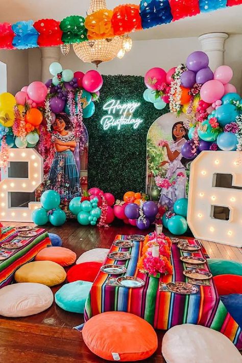 Encanto Backdrop Ideas, Encanto Birthday Party Decorations, Encanto Birthday Party Ideas, Encanto Backdrop, Encanto Birthday Party, Encanto Birthday, Encanto Party, Girls Birthday Party Themes, Birthday Party Activities