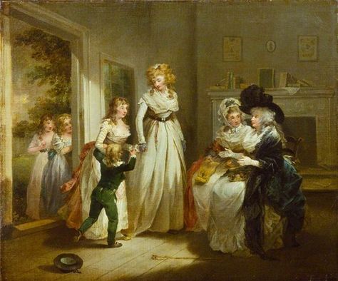 "A Visit to the Boarding School" (c. 1788) by George Morland (1763-1804). Georgian Era, Historical Painting, Art Ancien, Regency Era, Art Uk, Boarding School, Paintings & Prints, Art School, Art Reproductions