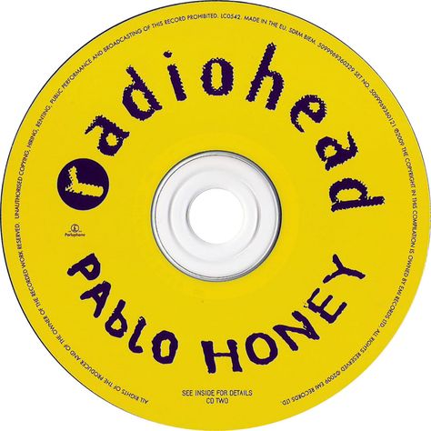 Radiohead Pablo Honey, Radiohead Record, Radiohead Poster Ok Computer, Radiohead Poster In Rainbows, Radiohead High And Dry, Pablo Honey, Radiohead, Cd, Honey