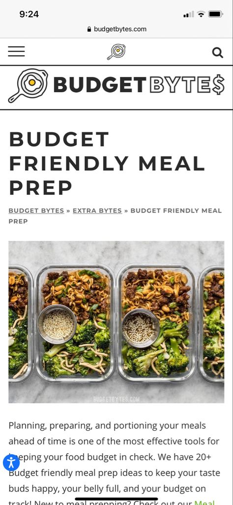 Budget Friendly Meal Prep, Budget Bytes, Meal Prep Ideas, Budget Friendly Recipes, Budget Meals, Taste Buds, Budget Friendly, Meal Prep, Budgeting