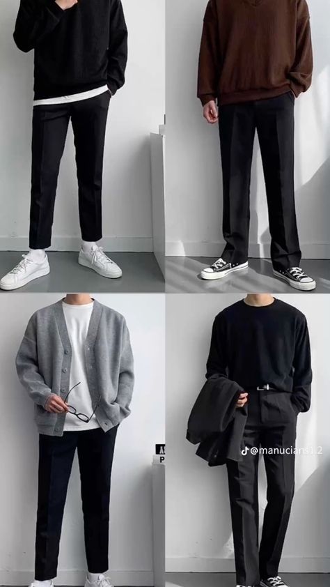 Menswear 2024, Black Outfit Ideas, Smart Casual Menswear, Casual Menswear, Mens Clothes, Fashion Mistakes, Smart Casual, Dress To Impress, Outfit Ideas