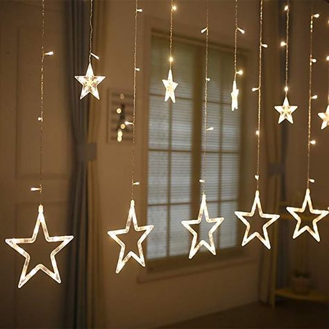 Christmas Stage Design Church, Christmas Stage Design, Christmas Light Curtains, Christmas Stage, Diy Christmas Lights, Net Lights, Christmas Window Display, Curtain String Lights, Elegant Curtains