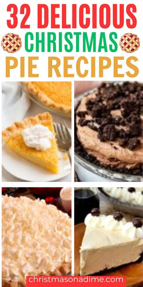 Pie Recipes For Christmas, Best Pies For Christmas, Christmas Cherry Pie, Best Christmas Pies, Easy Christmas Pie Recipes, Christmas Dessert Recipes Pie, Christmas Pies Recipes Holidays, Holiday Pies Christmas, Christmas Pies Recipes