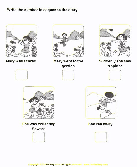 Download and print Turtle Diary's Story Sequencing Mary Went to the Garden worksheet. Our large collection of ela worksheets are a great study tool for all ages. Kindergarten Sequencing Worksheets, Picture Sequencing, Sequencing Kindergarten, Sequence Worksheet, Sequence Of Events Worksheets, Story Sequencing Worksheets, Sequence Writing, Main Idea Worksheet, Sequencing Pictures