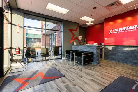 CARSTAR: Insurers shifting to performance-based agreements with auto body shops - Repairer Driven NewsRepairer Driven News Auto Body Repair Shops, Waiting Room Design, Auto Garage, Auto Body Shop, White Light Fixture, Collision Repair, Shop Front Signage, Auto Body Repair, Shop House Ideas