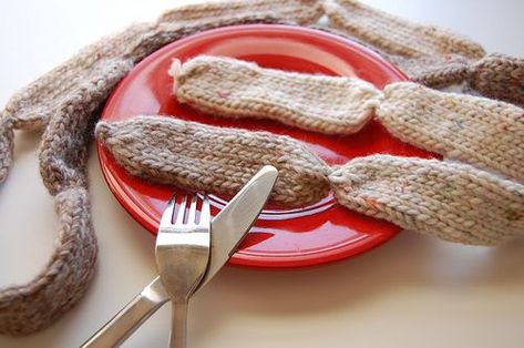 Knitted Sausage Neck Scarf - So Weird! #knitting Weird Knitting, Sausage Links, Knit Scarves, So Weird, The Pub, Neck Scarf, Neck Scarves, Knit Scarf, Knitting