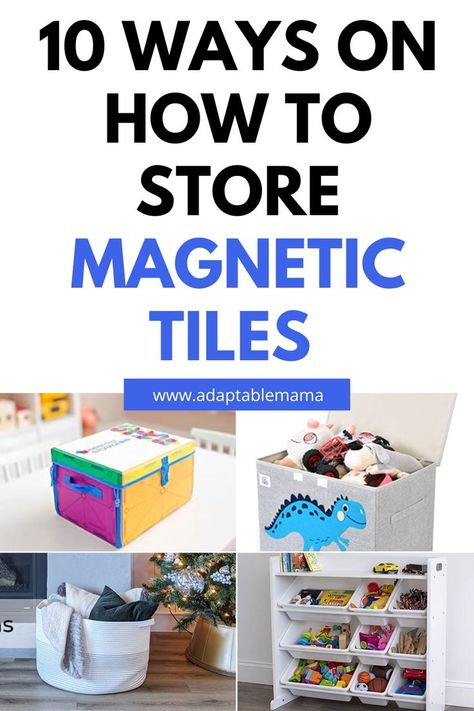 Check out 10 ways on how to store magnetic tiles and other toys, and have a cleaner, more organized home. Magnet Storage Ideas, Storage For Magnetic Tiles, Magnet Tiles Storage, Magnet Tiles Storage Ideas, Magnet Tile Storage Ideas, Magnetiles Storage, Magna Tiles Storage Ideas, Magnetic Tiles Storage Ideas, Storing Magnatiles